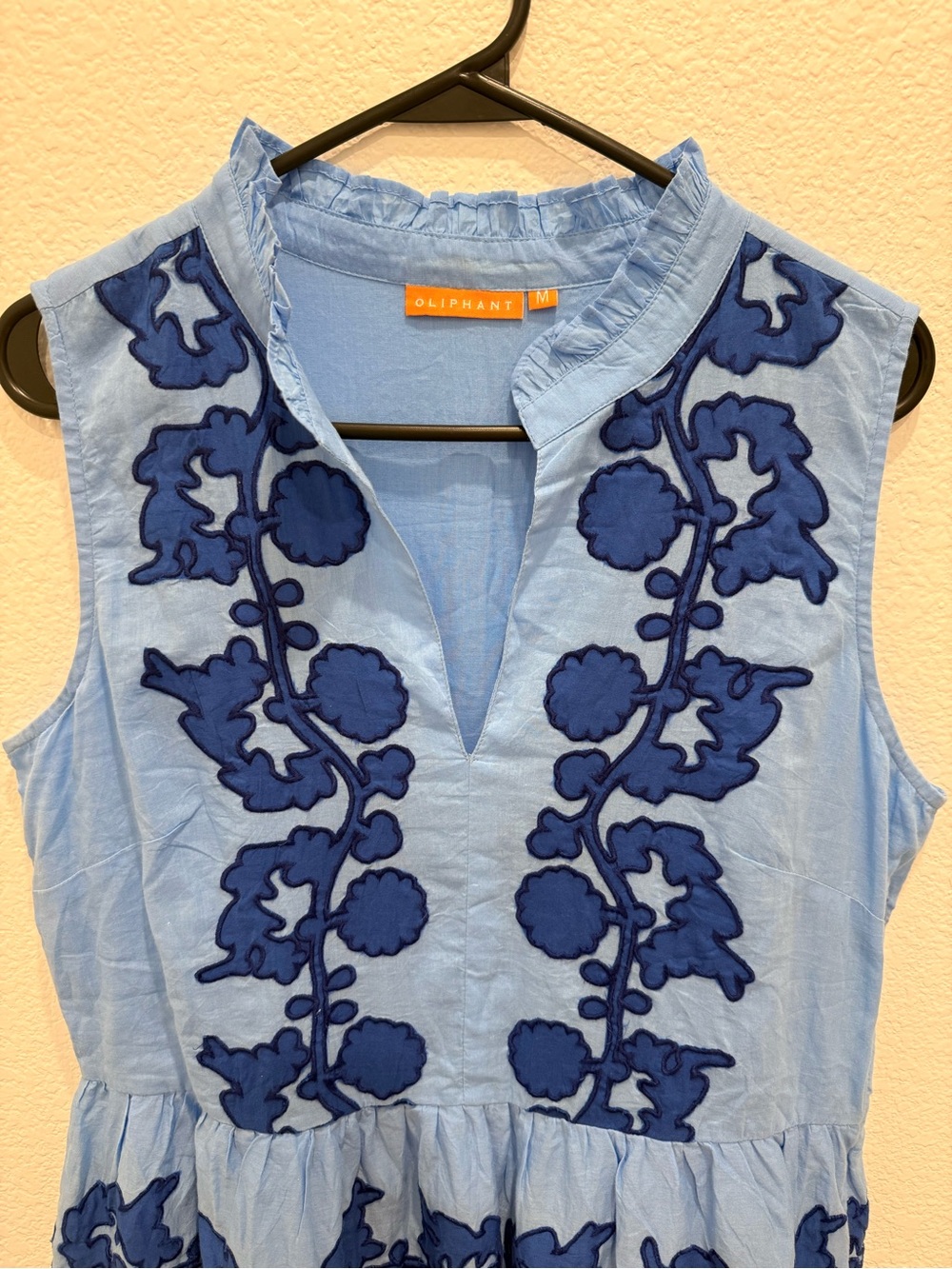 Oliphant Embroidered Tiered Mini Dress - Picture 3 of 3